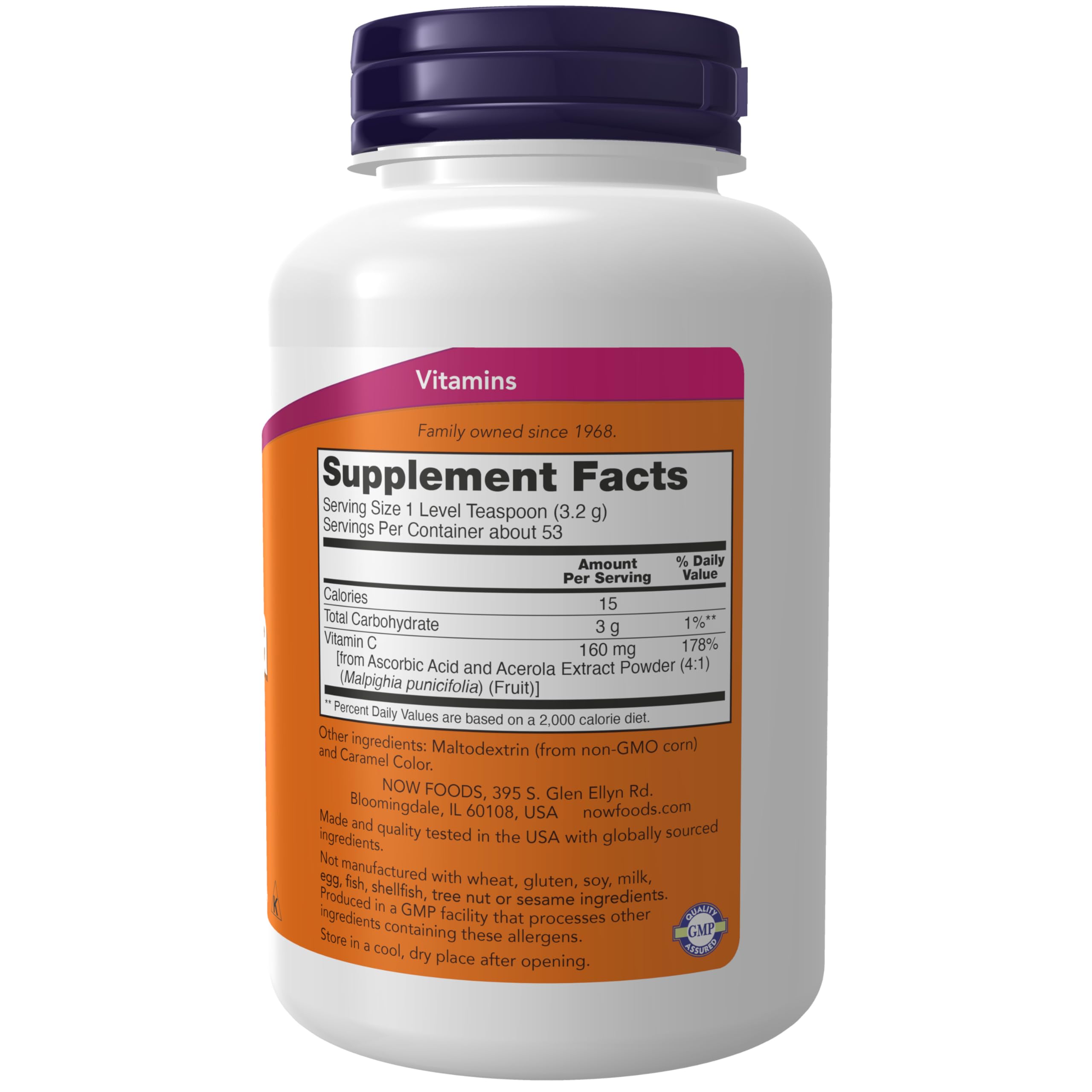 Foto 3 pulgar | Extracto De Acerola 4:1 De Supplement Now Foods En Polvo, 180 Ml - Venta Internacional.