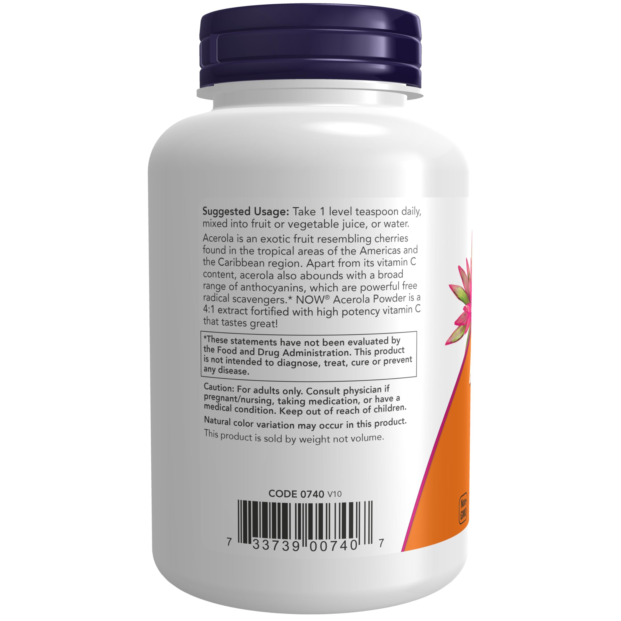 Foto 4 pulgar | Extracto De Acerola 4:1 De Supplement Now Foods En Polvo, 180 Ml - Venta Internacional.