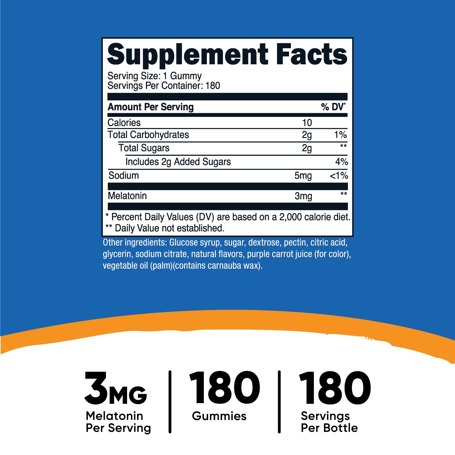 Foto 3 pulgar | Suplemento Nutricost: Gomitas De Melatonina, 3 Mg, 180 Fresas - Venta Internacional.