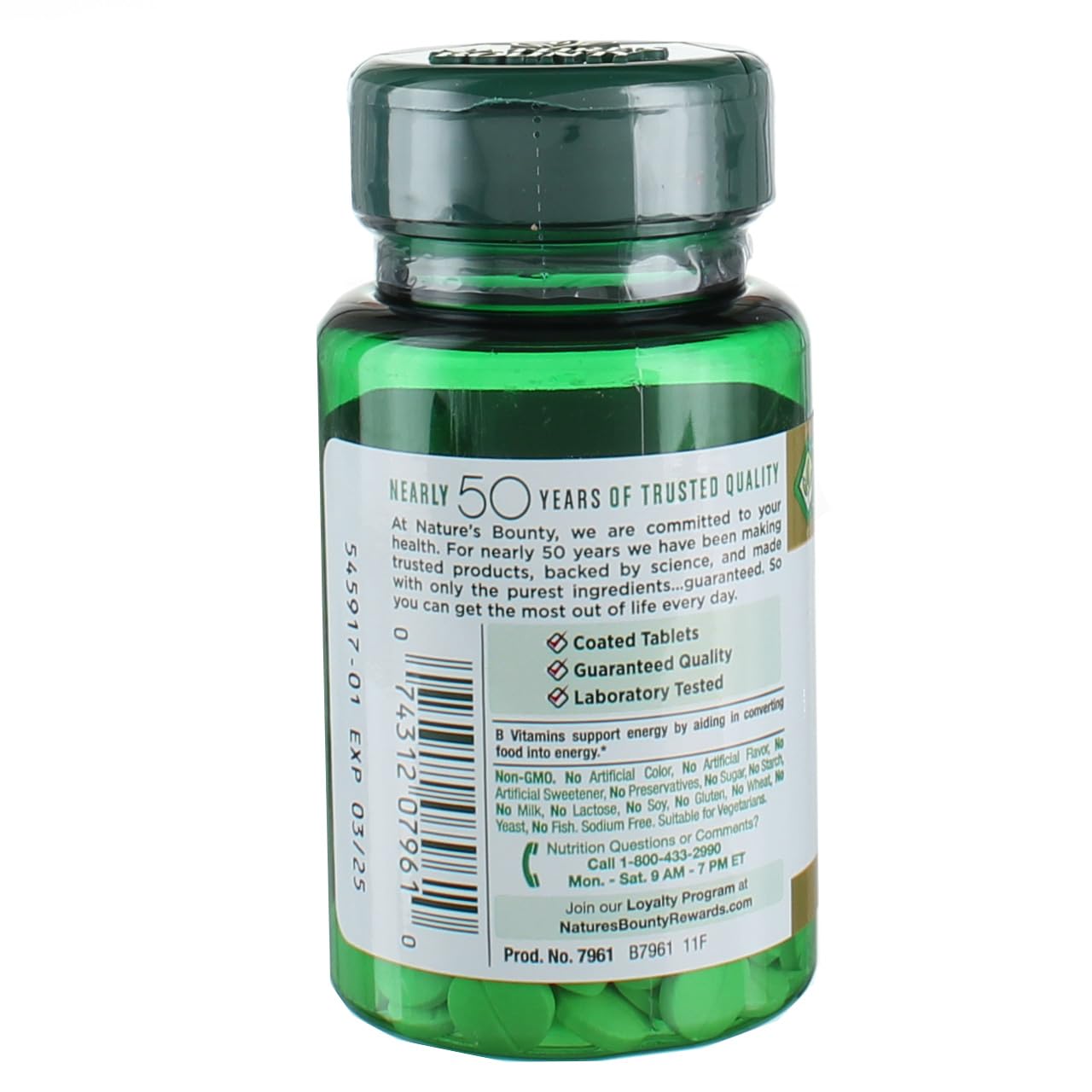 Foto 2 | Suplemento Nature's Bounty Energy Health Biotina 1000 Mcg 100 Tabletas - Venta Internacional.