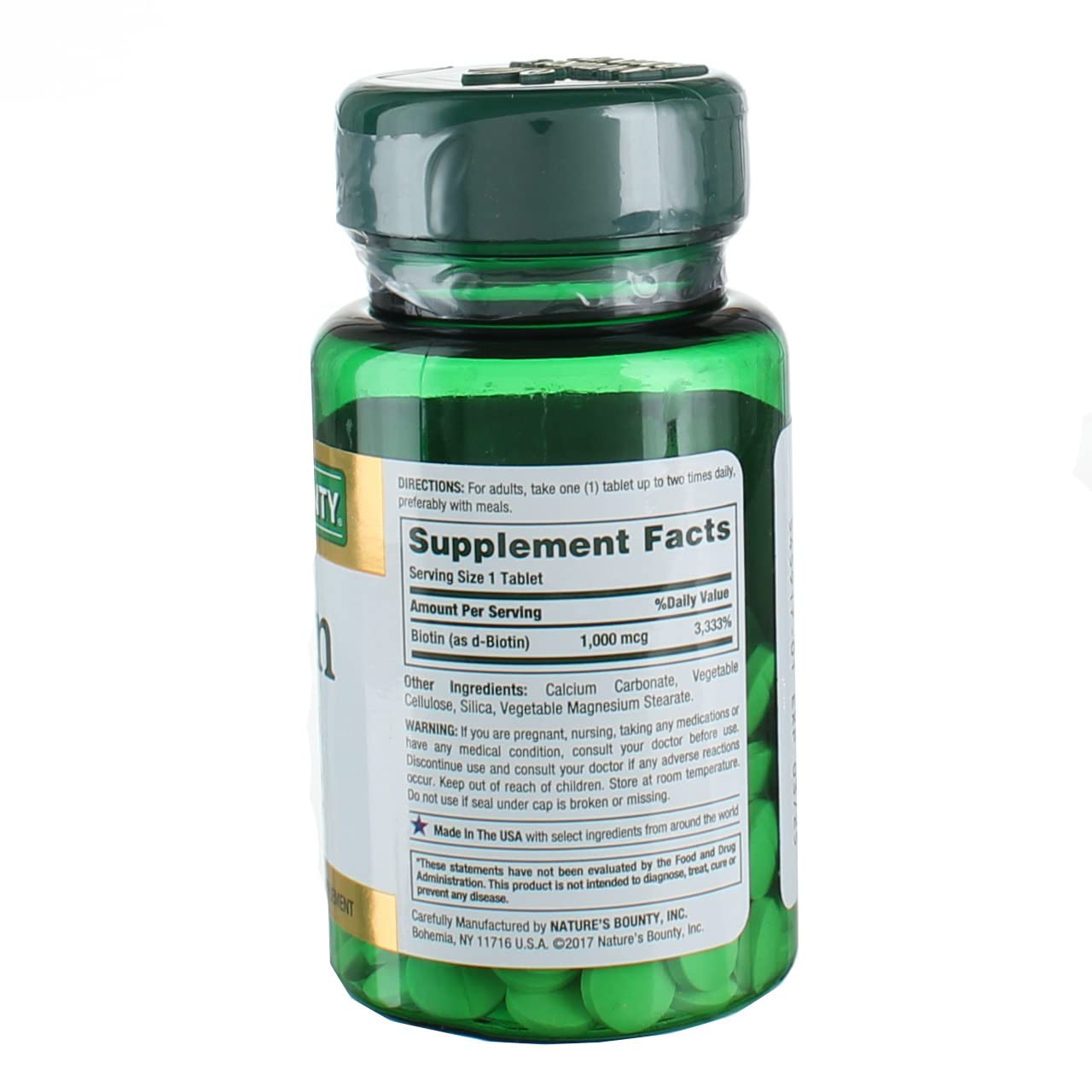 Foto 5 pulgar | Suplemento Nature's Bounty Energy Health Biotina 1000 Mcg 100 Tabletas - Venta Internacional.