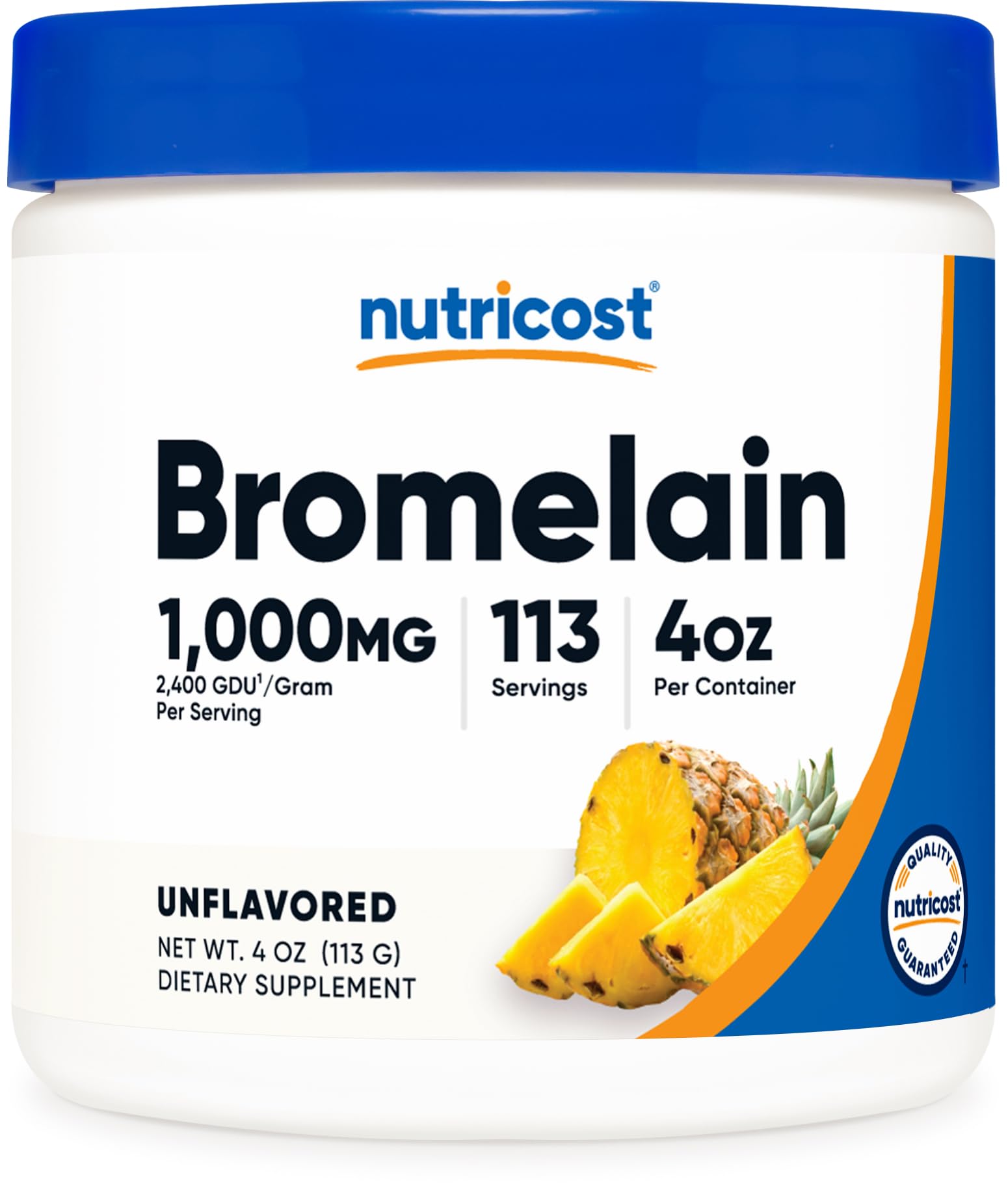 Foto 2 pulgar | Polvo De Bromelina Nutricost, 120 Ml, Sin Transgénicos, Vegetariano Y Sin Gluten - Venta Internacional.