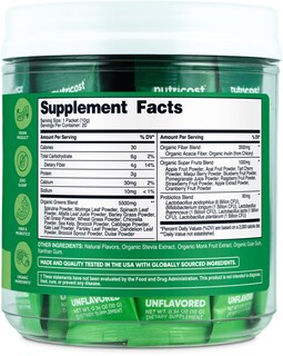 Foto 5 | Super Greens Nutricost Organic 20 Paquetes Sin Gluten - Venta Internacional.
