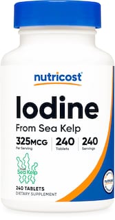 Foto 1 | Suplemento Nutricost De Yodo, 325 Mcg, De Algas Marinas, 240 Tabletas - Venta Internacional.