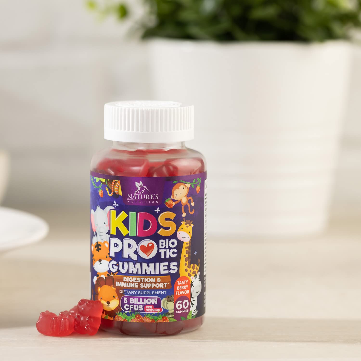 Foto 6 | Gomitas Probióticas Nature's Kids, 5 Mil Millones De Cfu, Salud Digestiva - Venta Internacional.