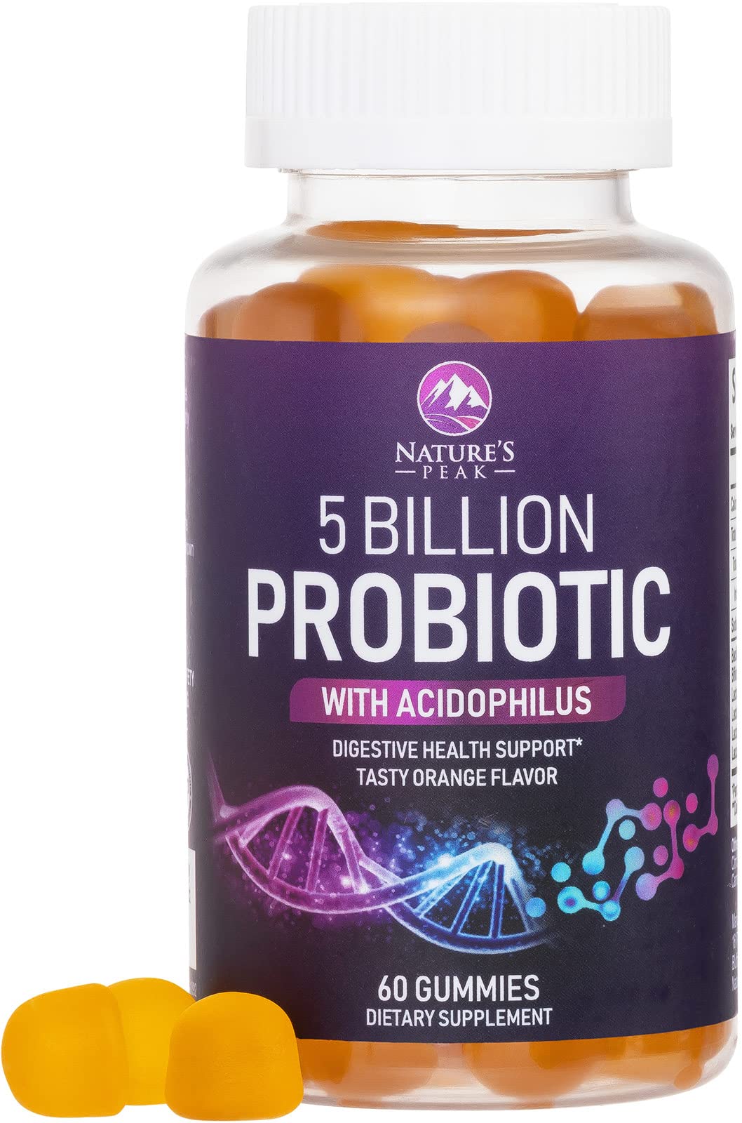 Foto 1 | Gomitas Probióticas Nature's Peak Acidophilus, 5 Mil Millones De Cfu - Venta Internacional.
