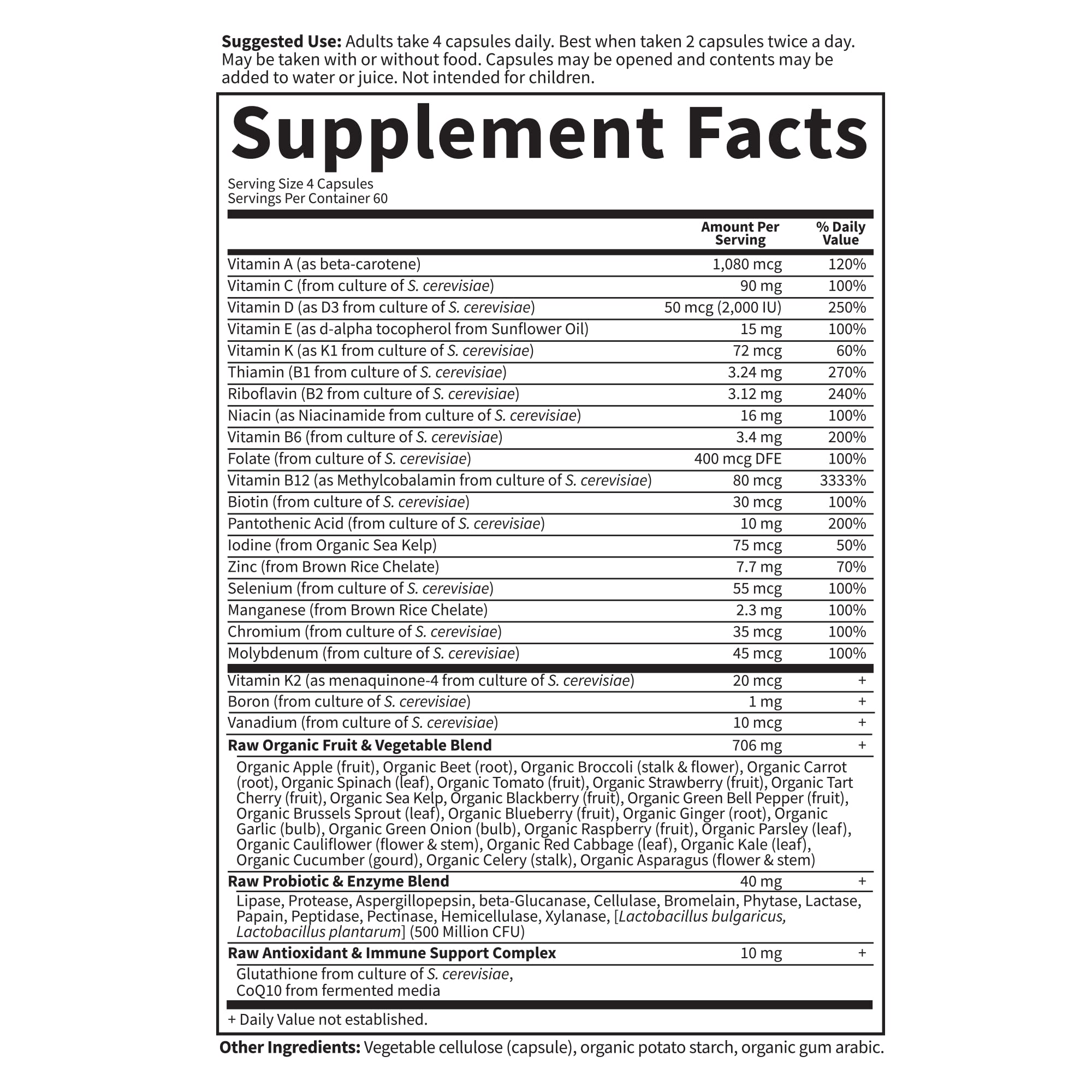 Foto 5 | Suplemento Garden Of Life Vitamin Code Women 50+ 240 Cápsulas - Venta Internacional.