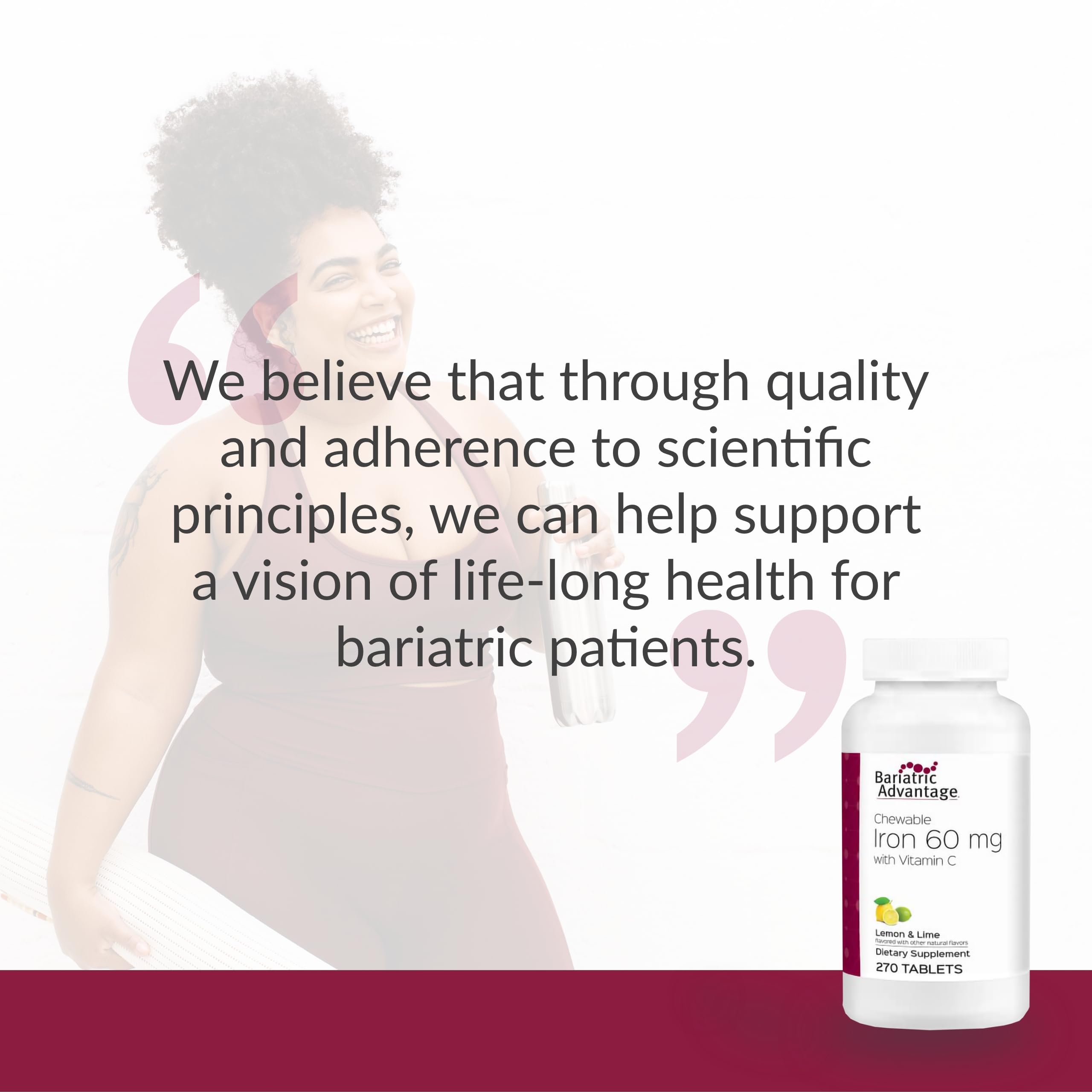 Foto 7 | Suplemento De Hierro Masticable Bariatric Advantage De 60 Mg Con Vitamina C - Venta Internacional.