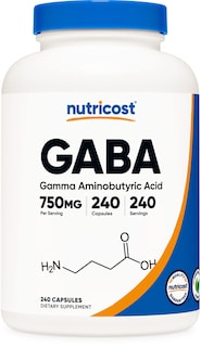 Foto 1 | Suplemento Nutricost Gaba (ácido Gamma Aminobutírico) 750 Mg - Venta Internacional.
