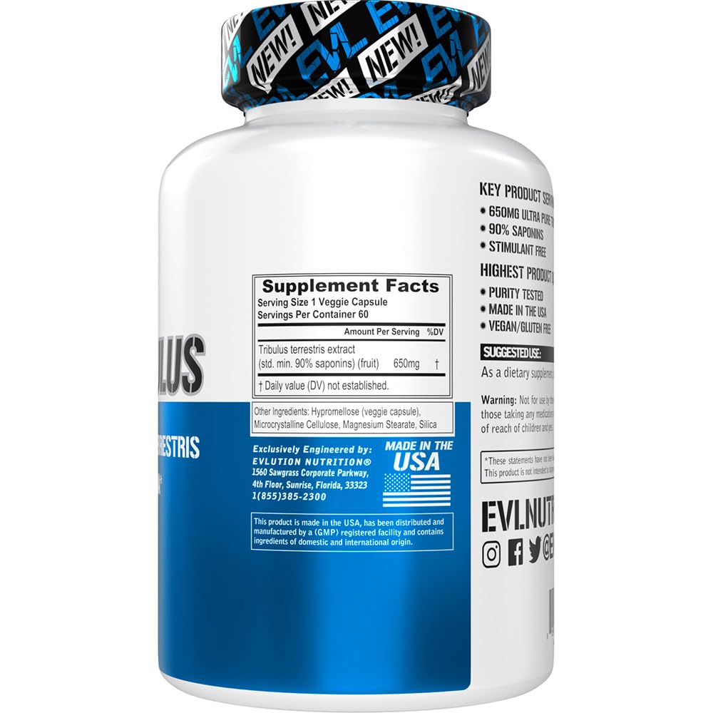 Foto 4 pulgar | Suplemento Potenciador De Testosterona Evlution Tribulus Terrestris - Venta Internacional.