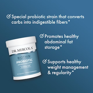 Foto 5 | Suplemento Dr. Mercola Biothin Probiotic De 10 Mil Millones De Cfu - Venta Internacional.