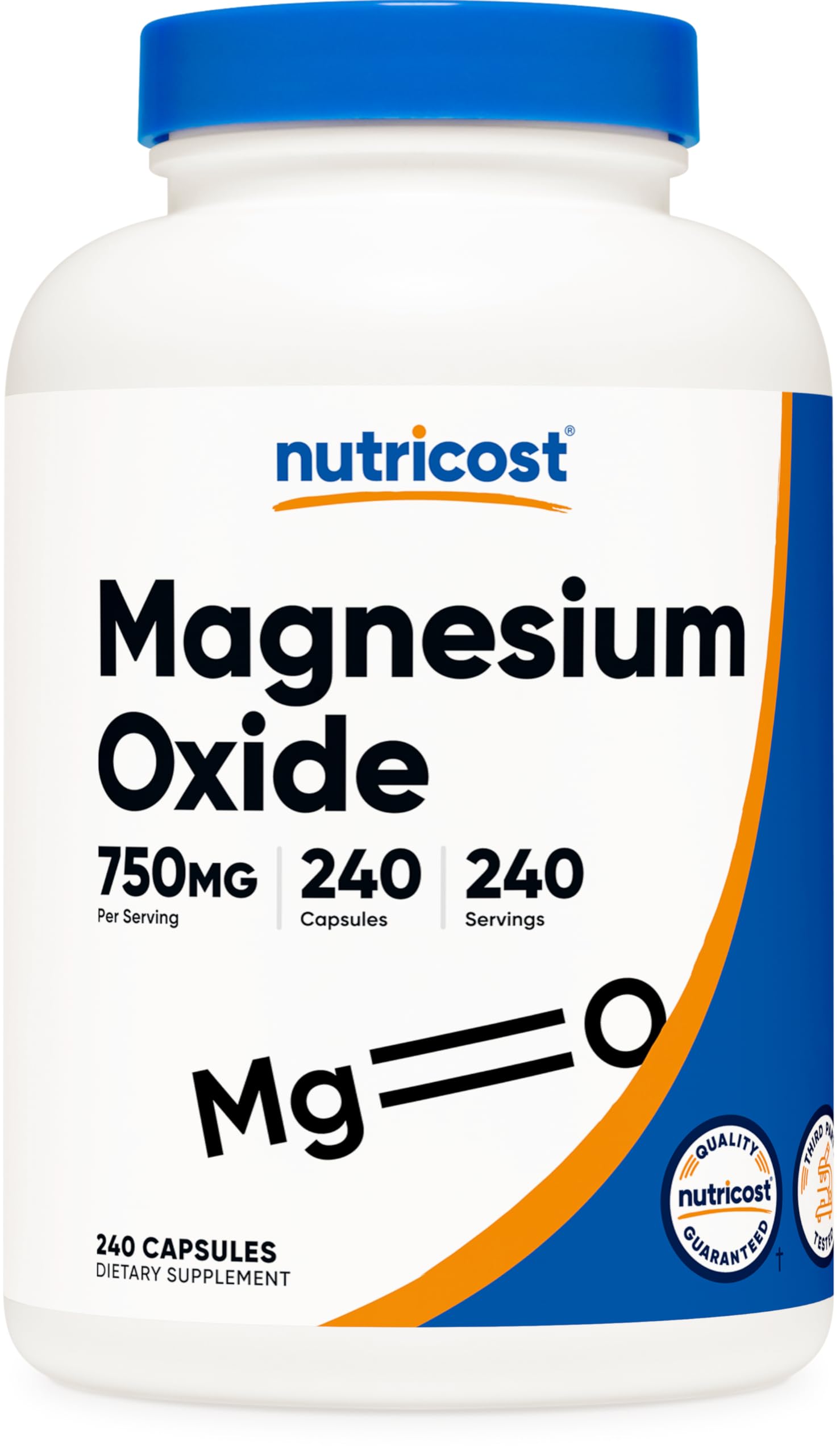 Foto 2 pulgar | Suplemento Nutricost De Óxido De Magnesio 750 Mg 240 Cápsulas - Venta Internacional.