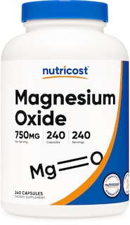 Foto 1 | Suplemento Nutricost De Óxido De Magnesio 750 Mg 240 Cápsulas - Venta Internacional.