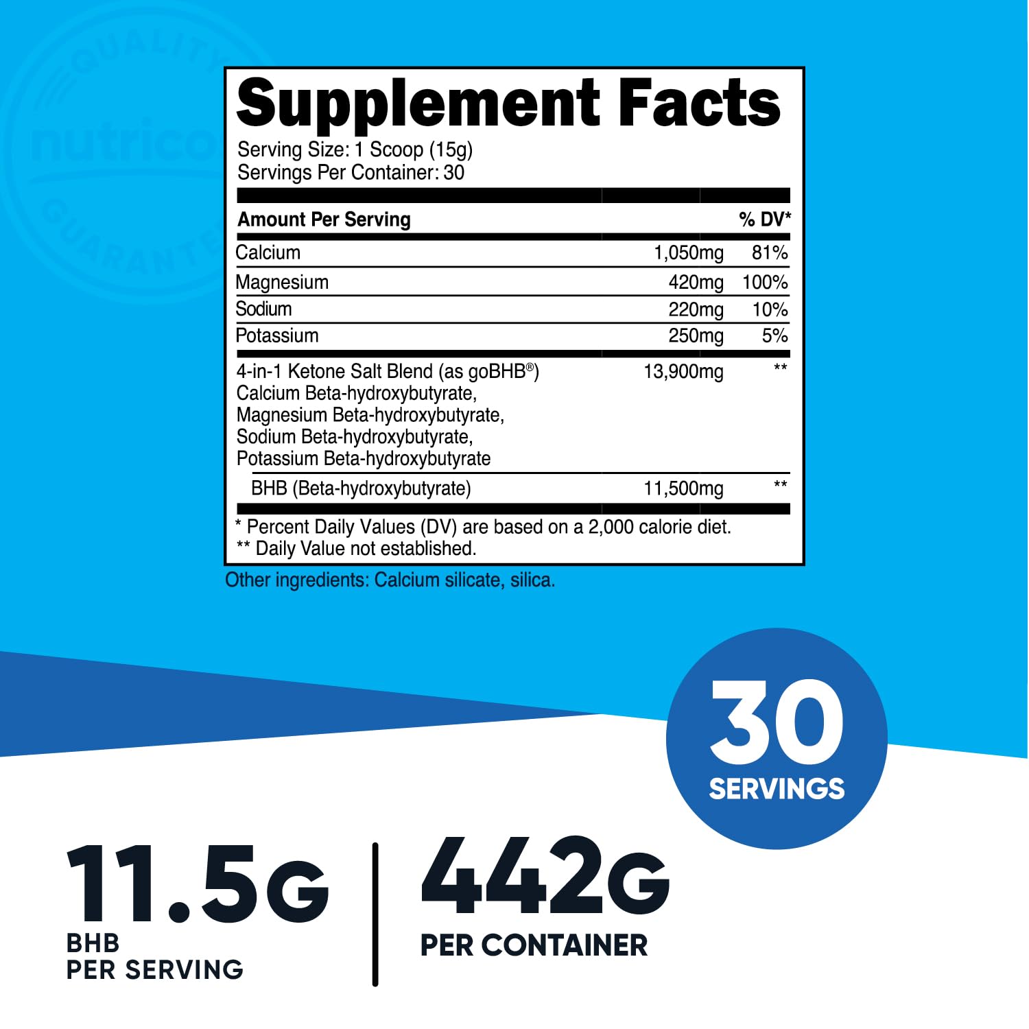 Foto 3 pulgar | Suplemento Nutricost Keto Bhb De Cetonas Exógenas 4 En 1, 30 Porciones - Venta Internacional.