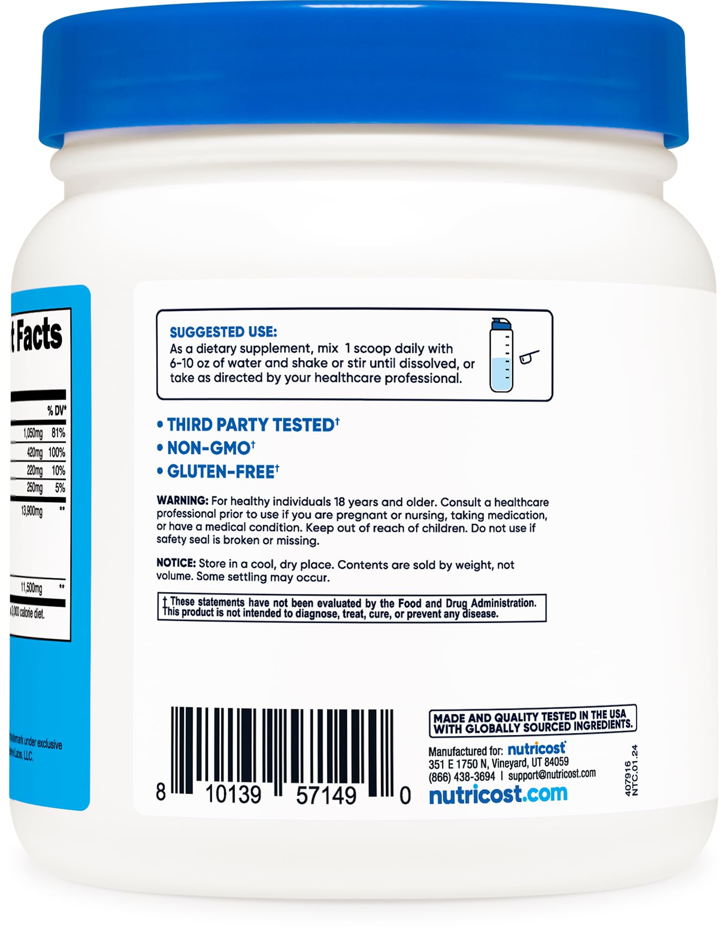 Foto 5 pulgar | Suplemento Nutricost Keto Bhb De Cetonas Exógenas 4 En 1, 30 Porciones - Venta Internacional.