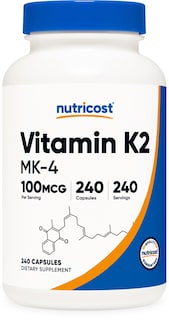 Foto 1 | Suplemento Nutricost De Vitamina K2 (mk4) 240 Cápsulas 100 Mcg - Venta Internacional.