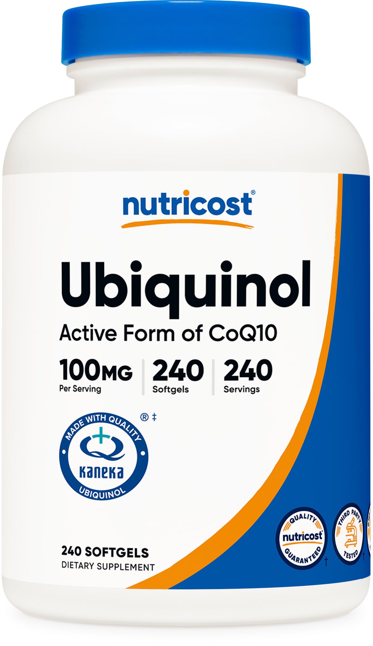 Foto 2 pulgar | Suplemento Nutricost, Cápsulas Blandas De Ubiquinol, 100 Mg, 240 Cápsulas Blandas - Venta Internacional.