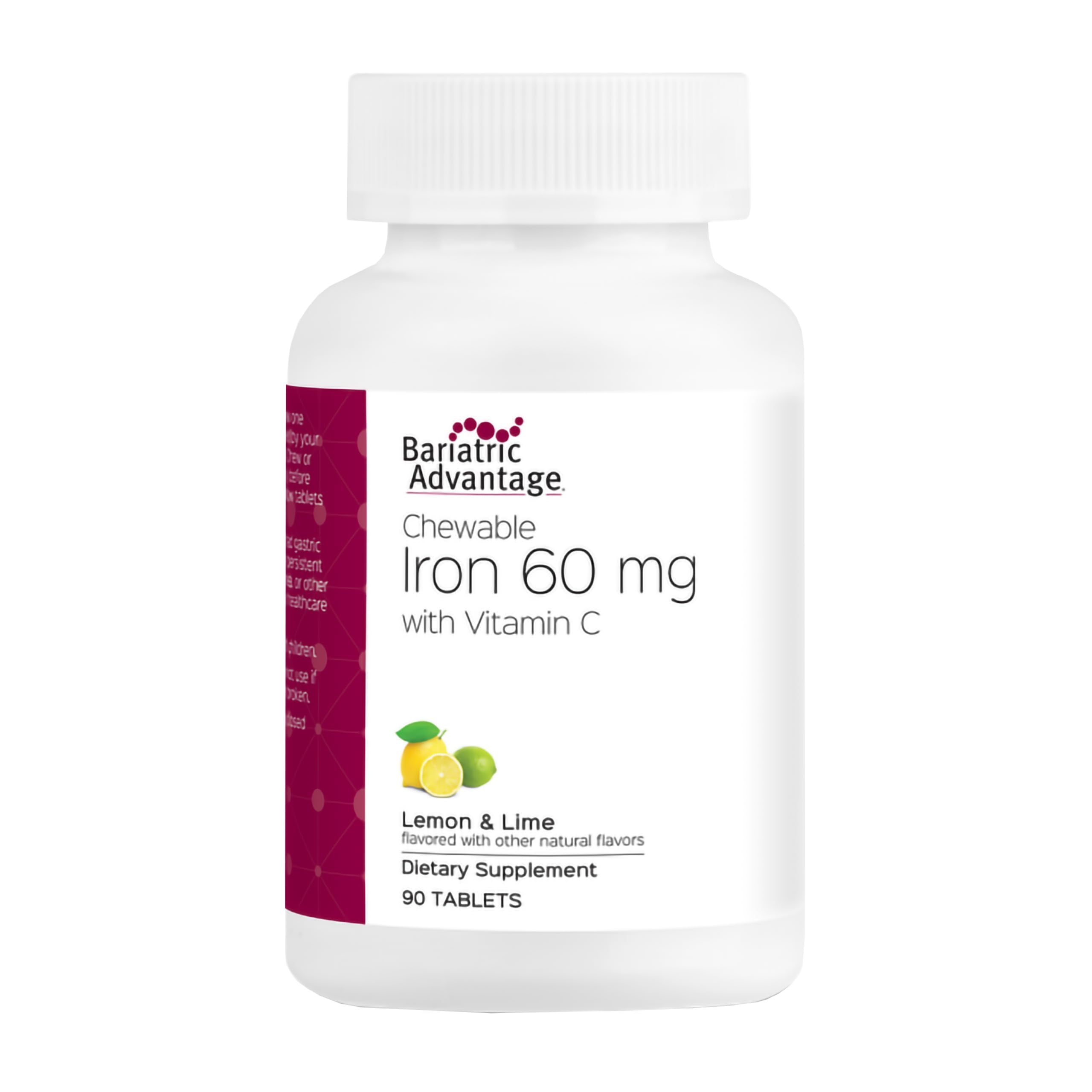 Foto 2 pulgar | Suplemento De Hierro Masticable Bariatric Advantage De 60 Mg Con Vitamina C - Venta Internacional.