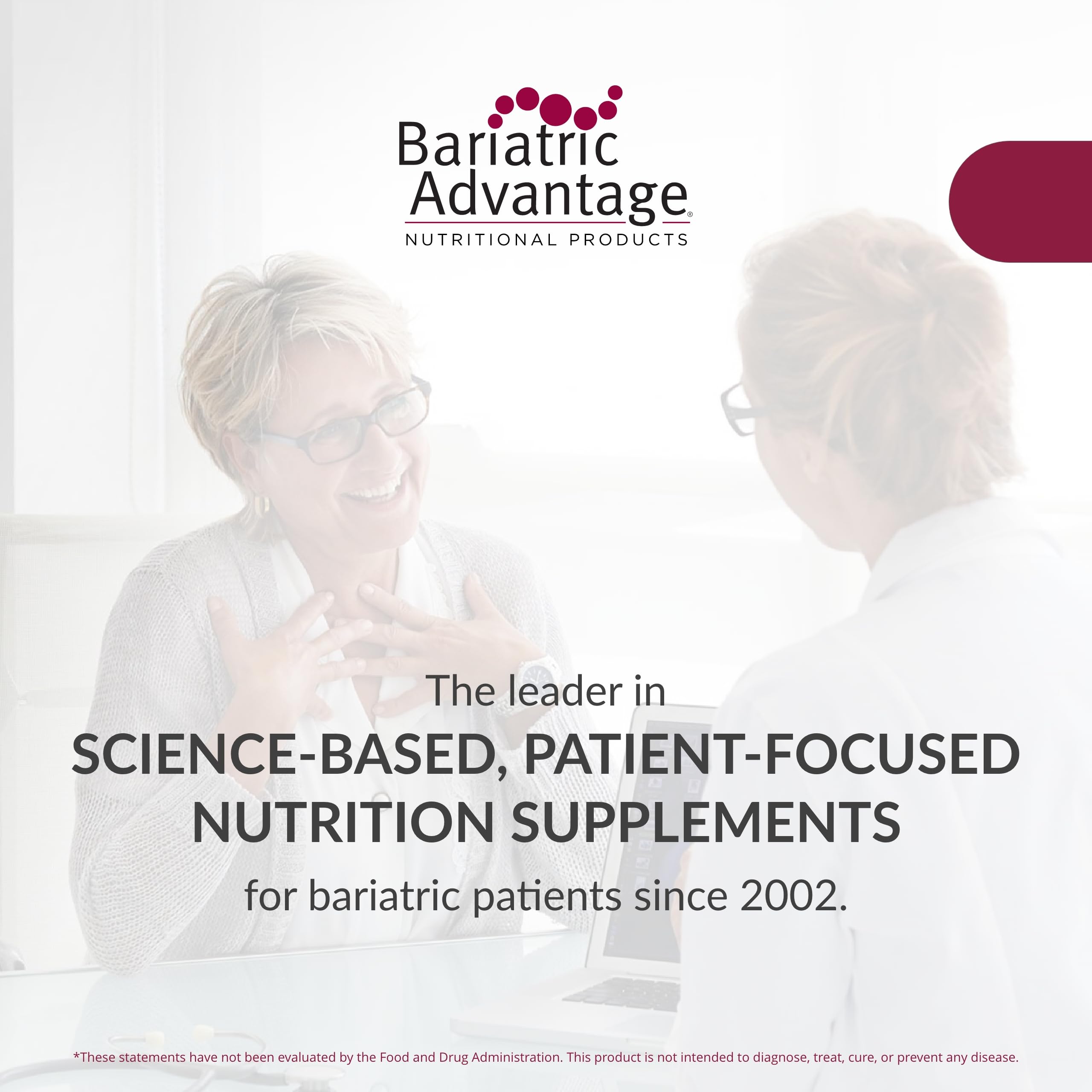 Foto 4 | Suplemento De Hierro Masticable Bariatric Advantage De 60 Mg Con Vitamina C - Venta Internacional.