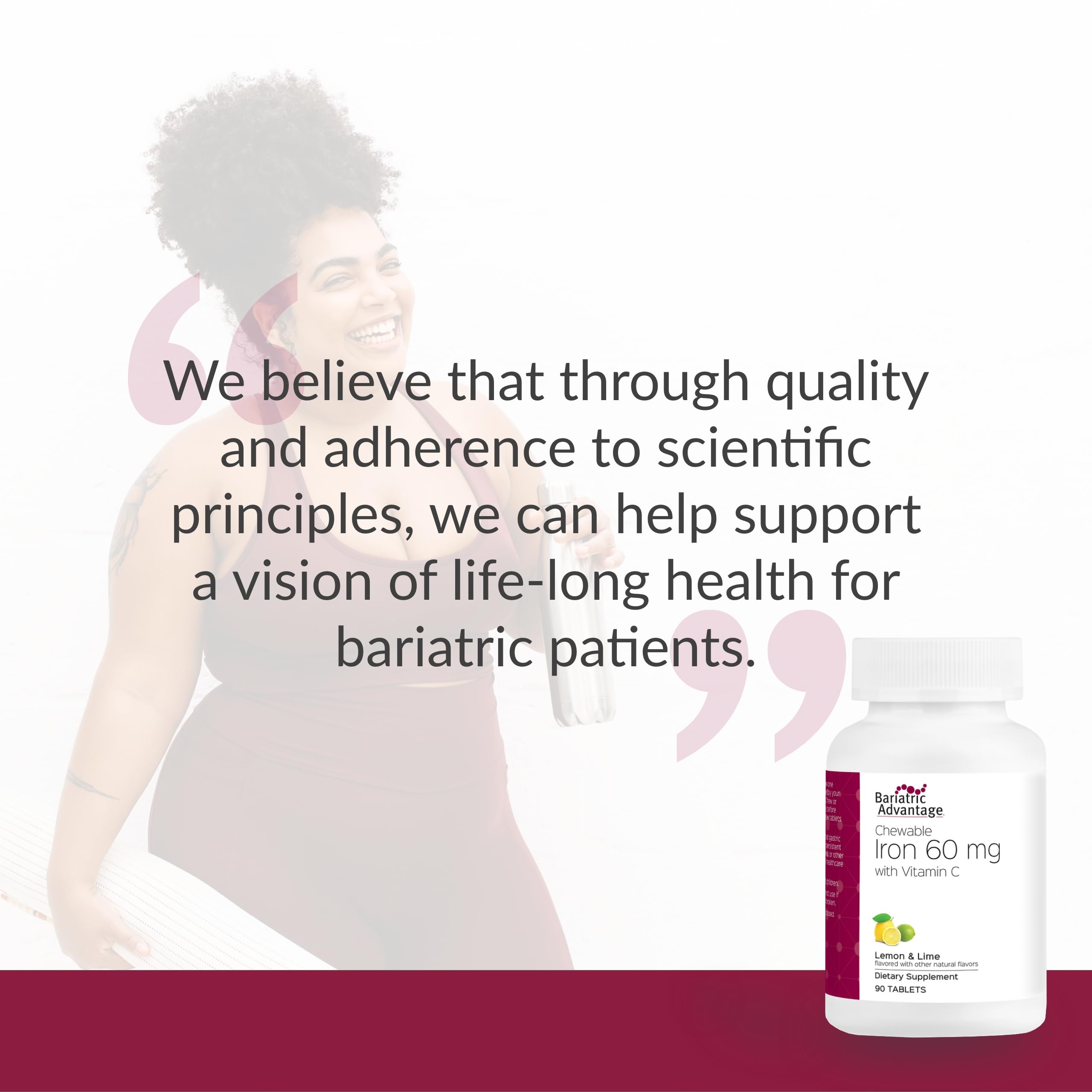 Foto 7 | Suplemento De Hierro Masticable Bariatric Advantage De 60 Mg Con Vitamina C - Venta Internacional.