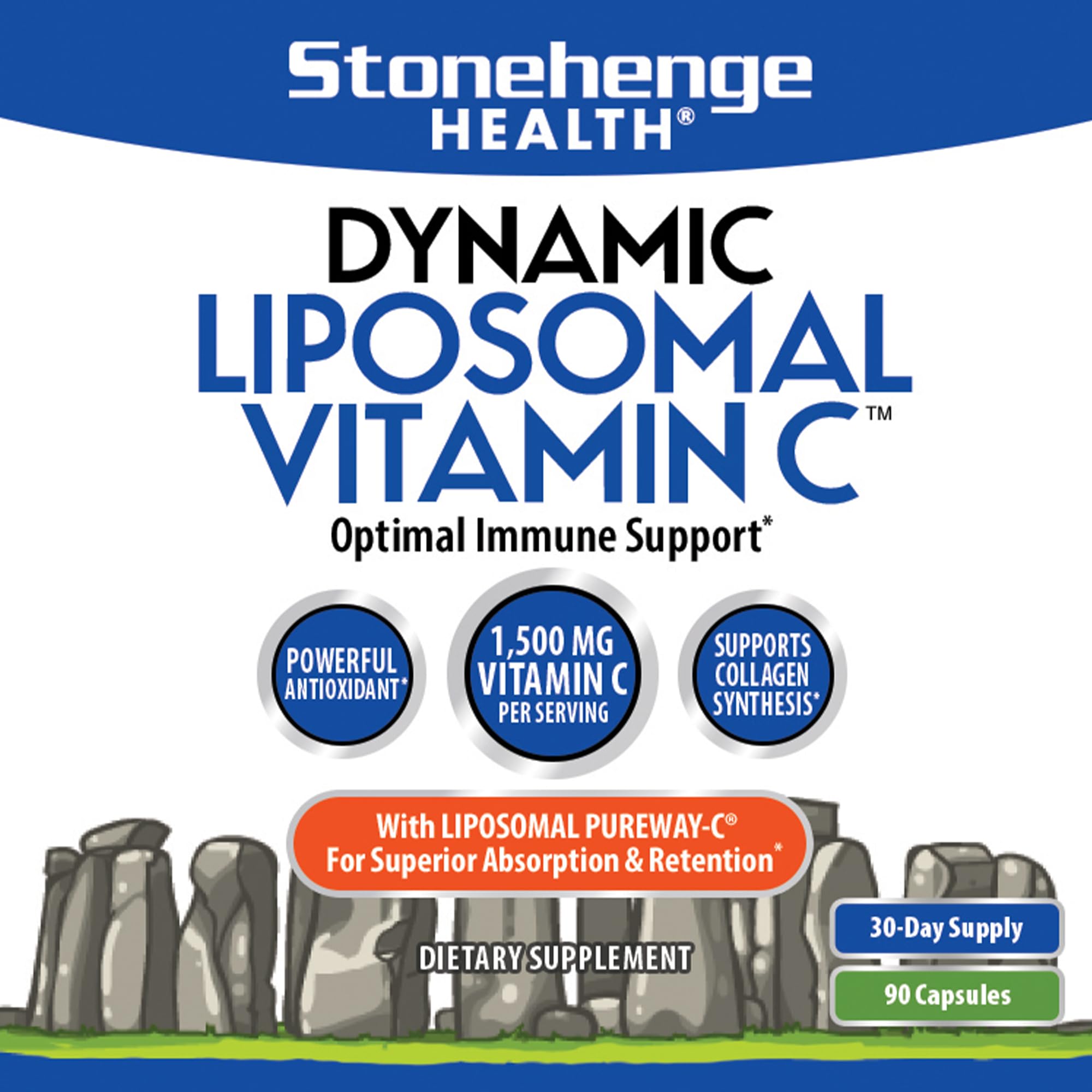 Foto 3 pulgar | Suplemento Stonehenge Health Dynamic Liposomal Vitamina C 1500 Mg - Venta Internacional.