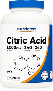 Foto 1 | Suplemento Nutricost De Ácido Cítrico 1000 Mg (1 G) 240 Cápsulas - Venta Internacional.
