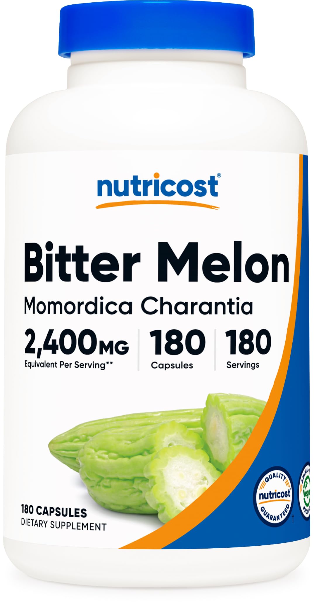 Foto 2 pulgar | Suplemento Nutricost De Melón Amargo 600 Mg (2.400 Mg Equivalentes) 180 Cápsulas - Venta Internacional.