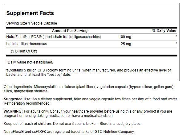 Foto 3 pulgar | Suplemento Probiótico Swanson Lactobacillus Rhamnosus 5b Cfu - Venta Internacional.