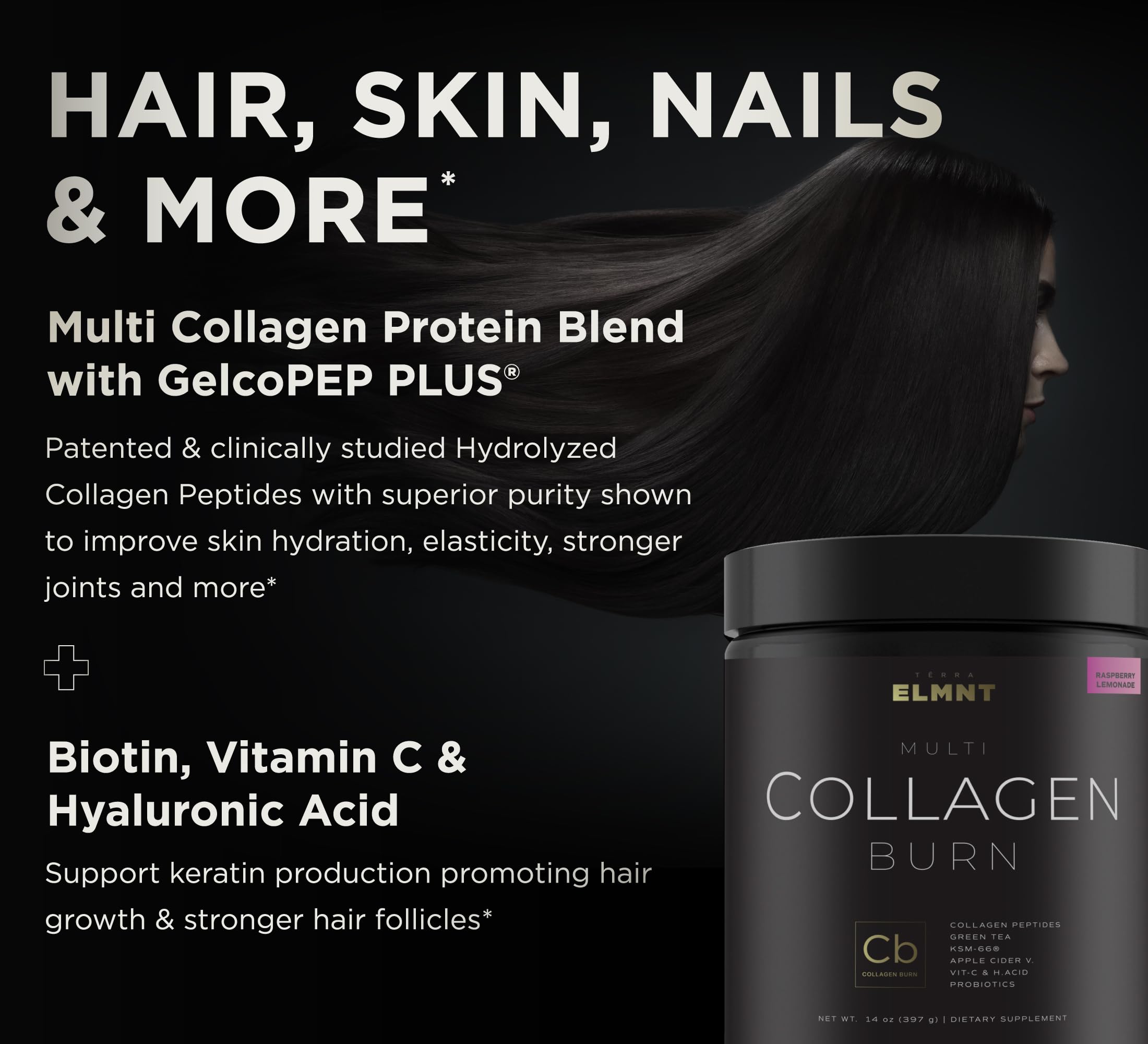 Foto 6 pulgar | Suplemento Terra Elmnt Super Collagen Burn Para Mujer R-lemonade - Venta Internacional.