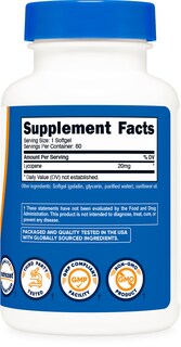 Foto 5 | Suplemento Nutricost De Licopeno, 20 Mg, 60 Cápsulas Blandas, Sin Gluten - Venta Internacional.