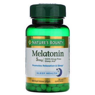 Foto 1 | Suplemento Nature's Bounty, Cápsulas Blandas De Melatonina De 5 Mg, 90 Unidades - Venta Internacional.