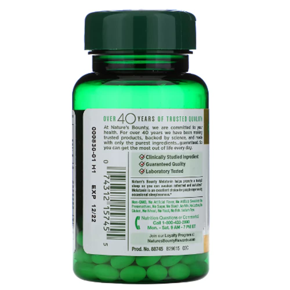 Foto 3 | Suplemento Nature's Bounty, Cápsulas Blandas De Melatonina De 5 Mg, 90 Unidades - Venta Internacional.