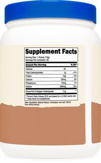 Foto 5 | Colágeno En Polvo Nutricost Caramelo Salado Alimentado Con Pasto 454 G - Venta Internacional.