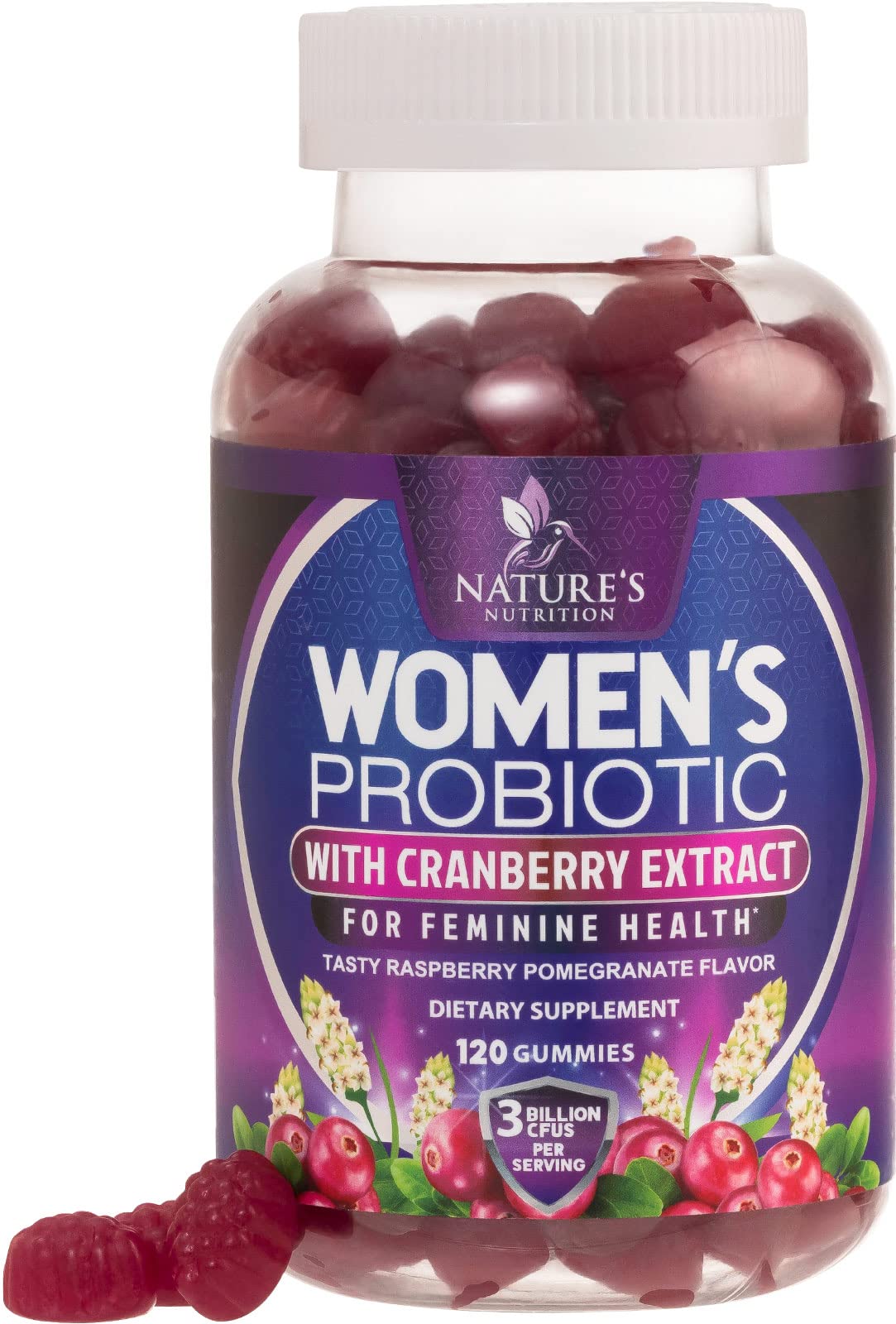 Foto 2 pulgar | Probiotics Nature's Nutrition Gummy 3b Cfu Para Mujeres, Apoyo Al Ph - Venta Internacional.