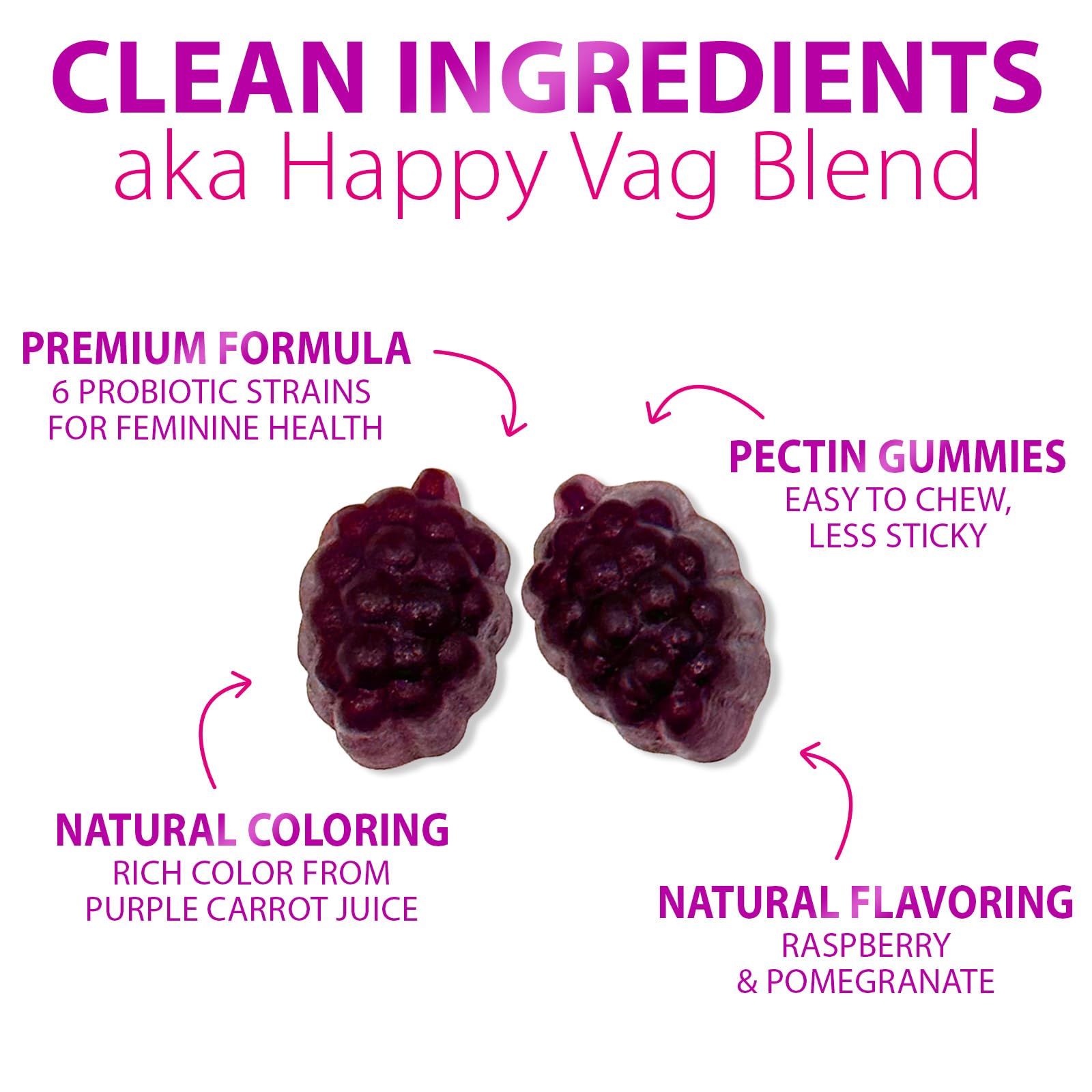 Foto 6 | Probiotics Nature's Nutrition Gummy 3b Cfu Para Mujeres, Apoyo Al Ph - Venta Internacional.