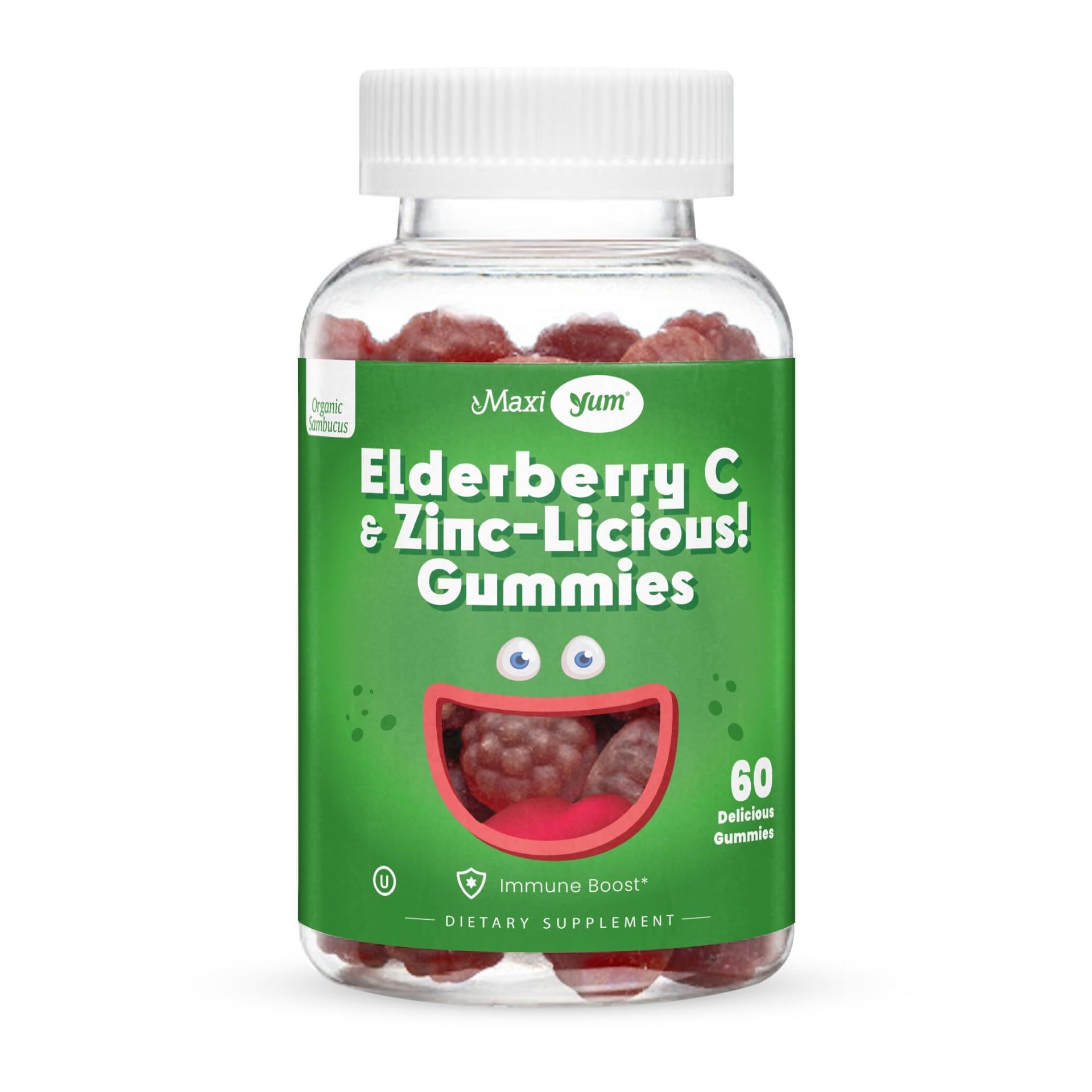 Gomitas Maxi Health De Saúco Y Zinc, 60 Gomitas - Venta Internacional.