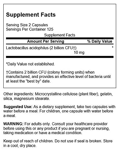 Foto 3 pulgar | Suplemento Swanson Lactobacillus Acidophilus 250 Cápsulas - Venta Internacional.