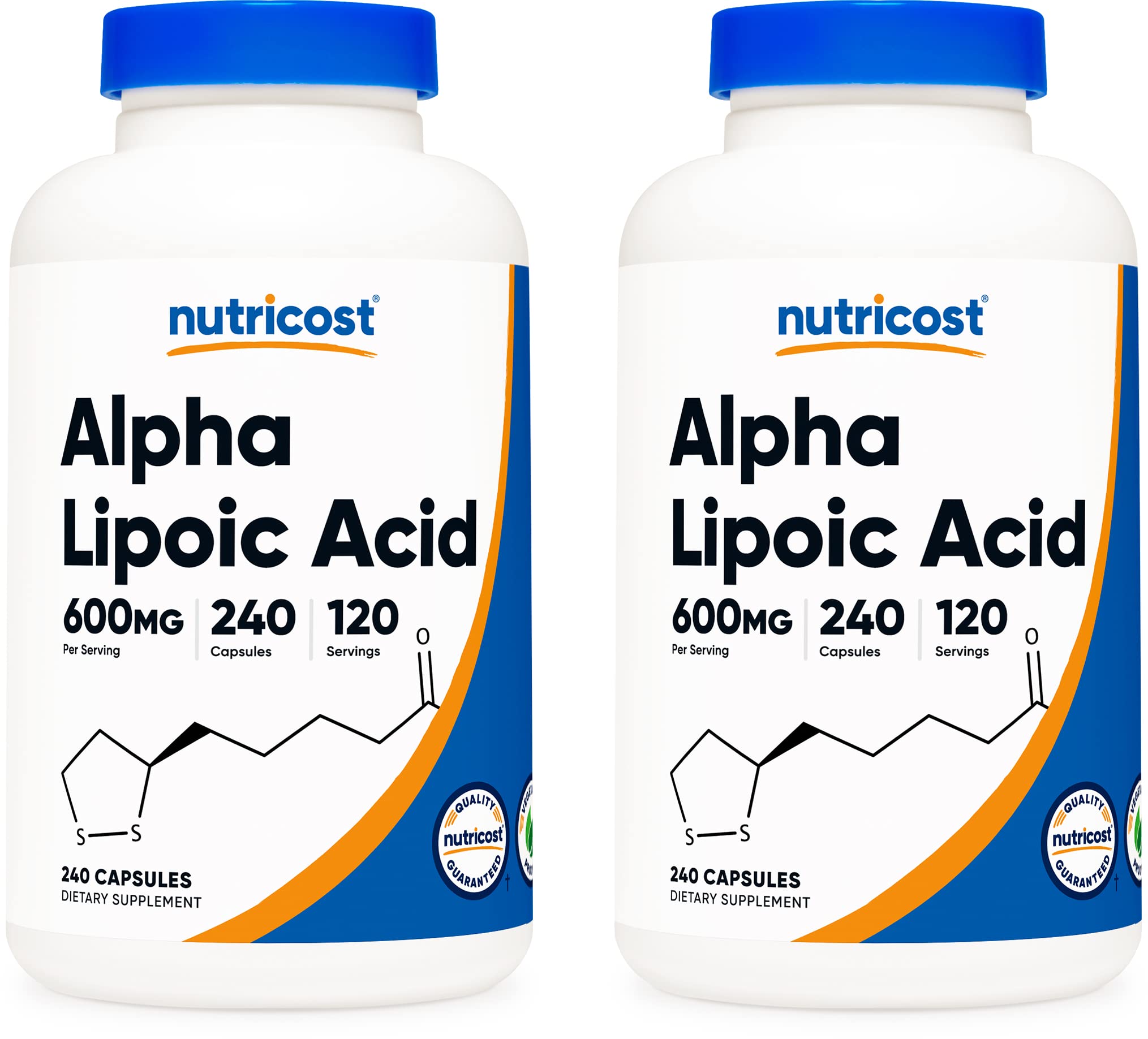 Foto 2 pulgar | Suplemento Nutricost De Ácido Alfa Lipoico 600 Mg 240 Cápsulas - Venta Internacional.