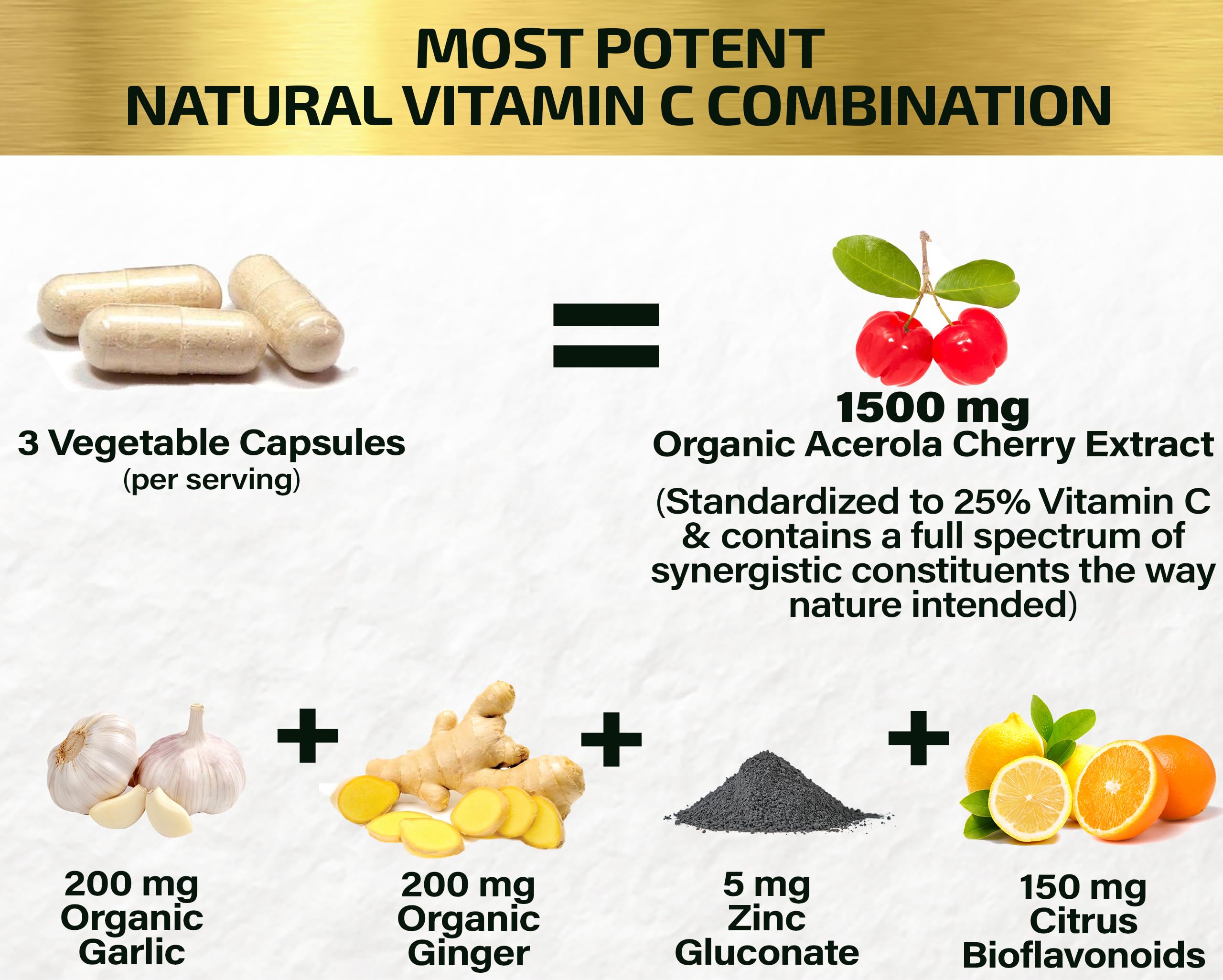 Foto 5 pulgar | Suplemento de Vitamina C Natural Hcl Herbal Code Labs 90 Cápsulas - Venta Internacional