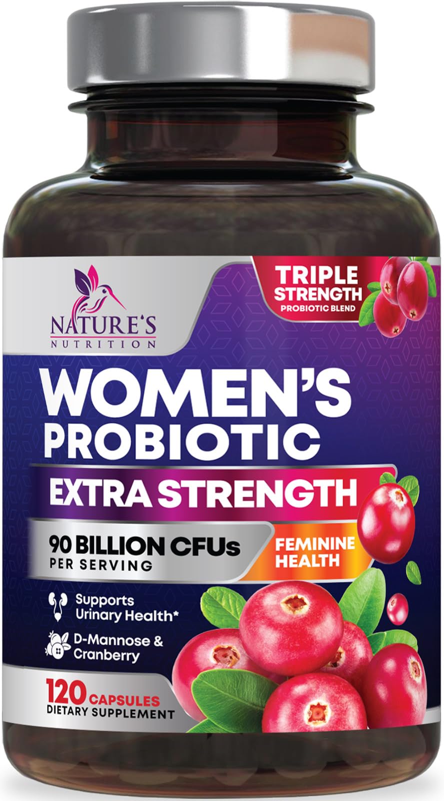 Foto 1 | Suplemento Probiótico Nature's Nutrition Women 120 Cápsulas - Venta Internacional.