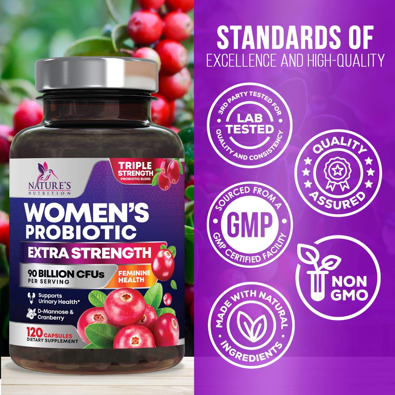 Foto 4 | Suplemento Probiótico Nature's Nutrition Women 120 Cápsulas - Venta Internacional.