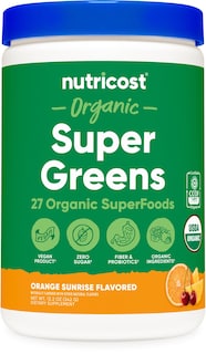 Foto 1 | Super Greens Powder Nutricost Organic 30 Porciones De Naranja - Venta Internacional.