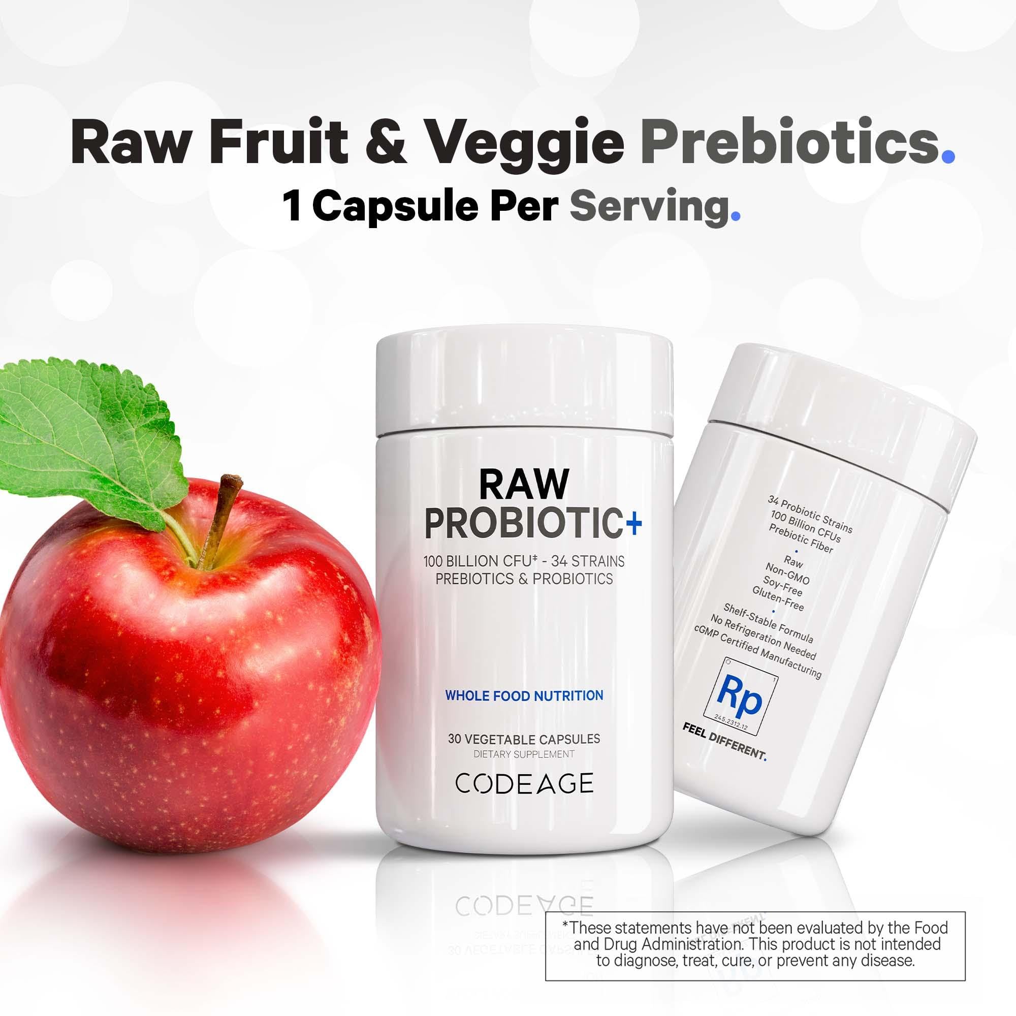 Foto 5 | Suplemento Codeage Raw Probiotic+ 34 Cepas, 100 B De Cfu, 30 Cápsulas - Venta Internacional.