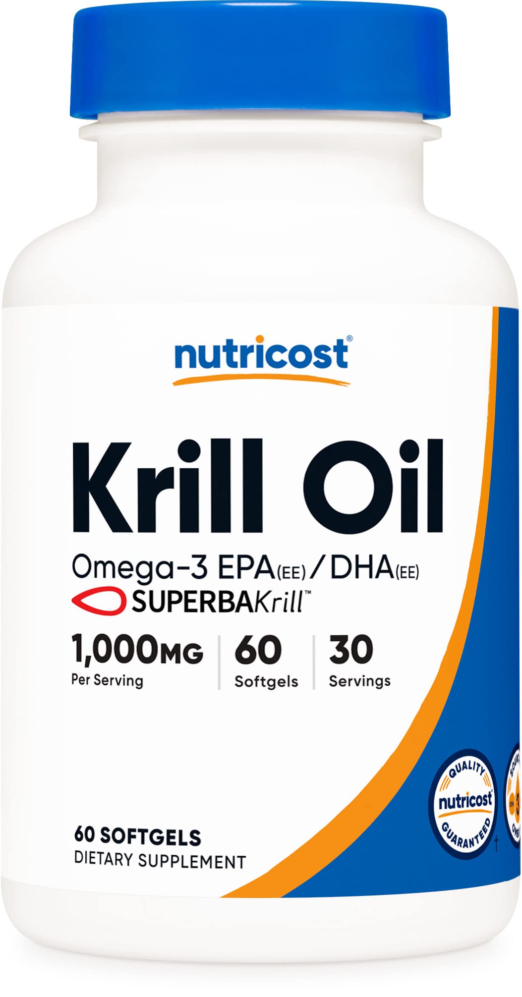Foto 6 pulgar | Suplemento Nutricost Aceite De Krill 1000 Mg 60 Cápsulas Blandas (x3) - Venta Internacional.