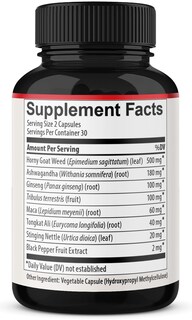 Foto 6 | Suplemento Bmvinvol Horny Goat Weed Con Panax Ginseng 120 Cápsulas - Venta Internacional.