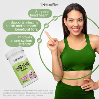 Foto 2 | Probióticos Naturalslim Good Flora Digestive Health 60 Cápsulas - Venta Internacional.