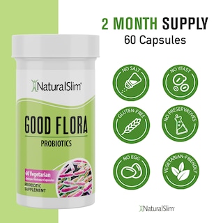 Foto 3 | Probióticos Naturalslim Good Flora Digestive Health 60 Cápsulas - Venta Internacional.