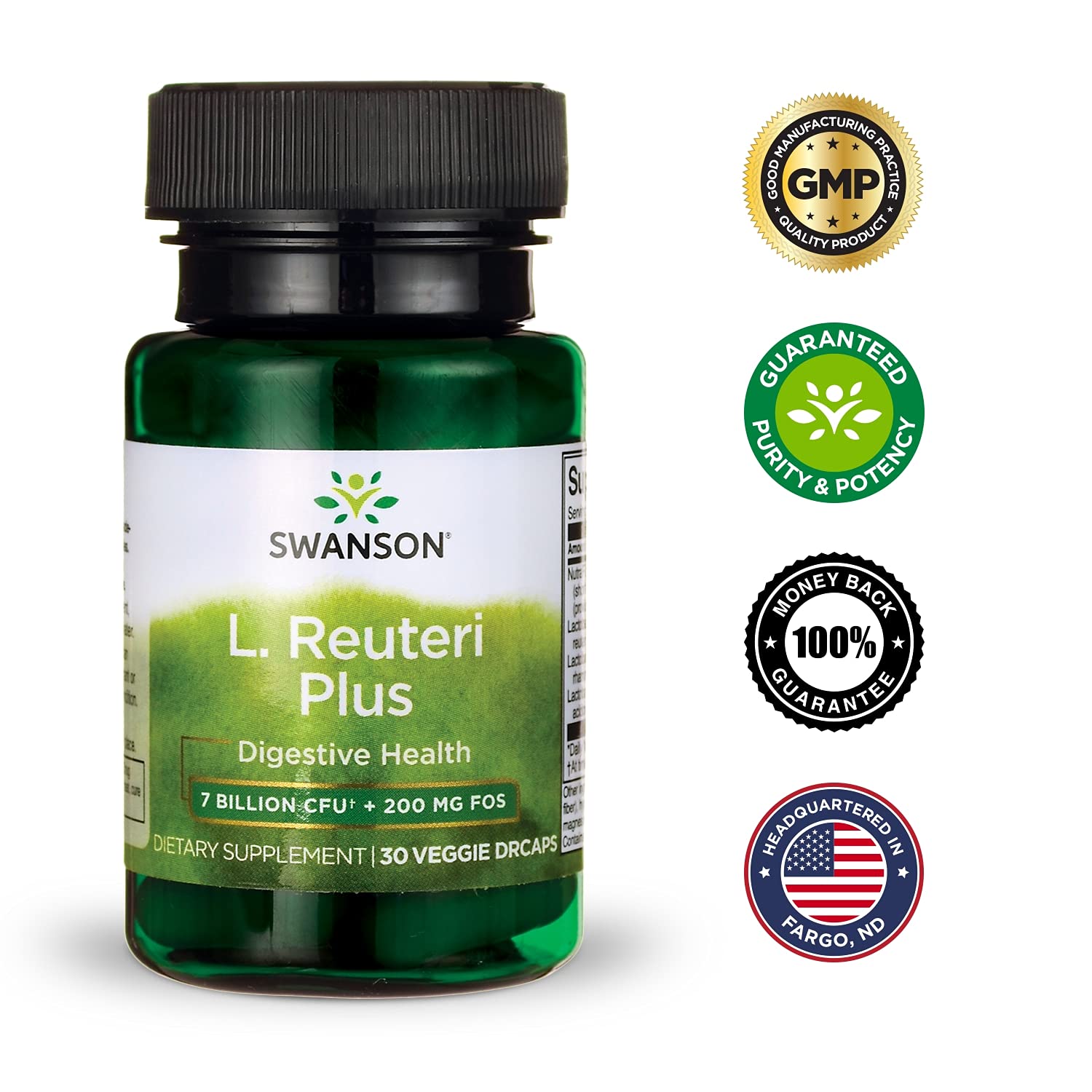 Foto 6 | Suplemento Swanson L. Reuteri Probiotic Plus 30 Cápsulas - Venta Internacional.