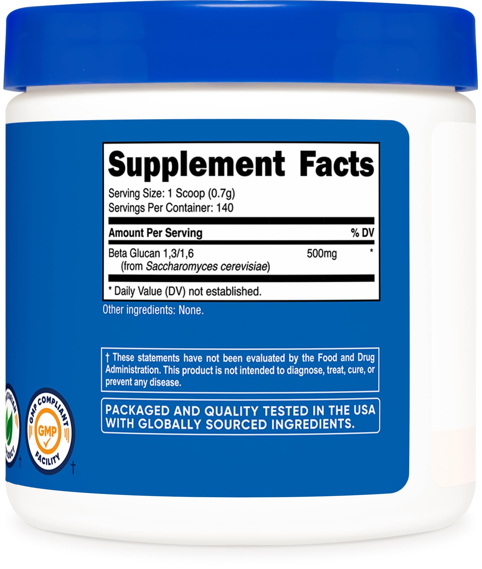 Foto 6 pulgar | Beta Glucano en Polvo Nutricost 100g 1,3/1,6 Sin OGM - Venta Internacional
