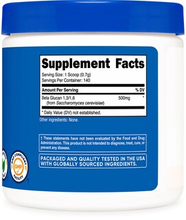 Foto 5 | Beta Glucano en Polvo Nutricost 100g 1,3/1,6 Sin OGM - Venta Internacional